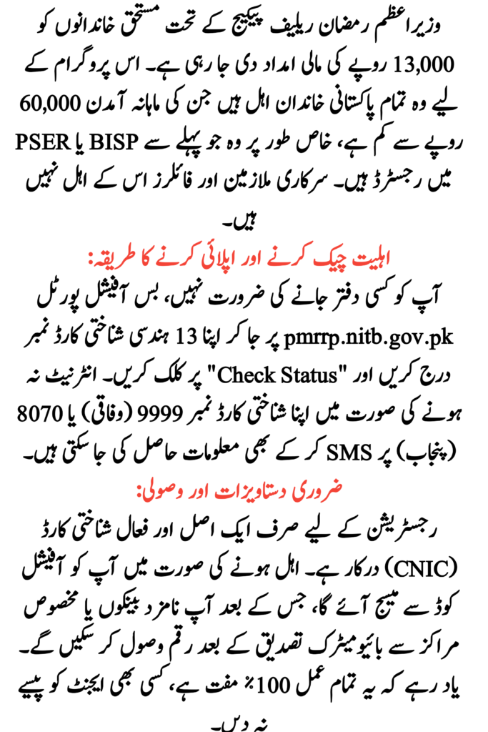 9999 Ramzan Relief Package