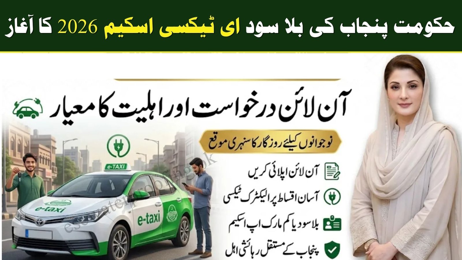 Eligibility Criteria for Punjab E-Taxi Scheme for Youth